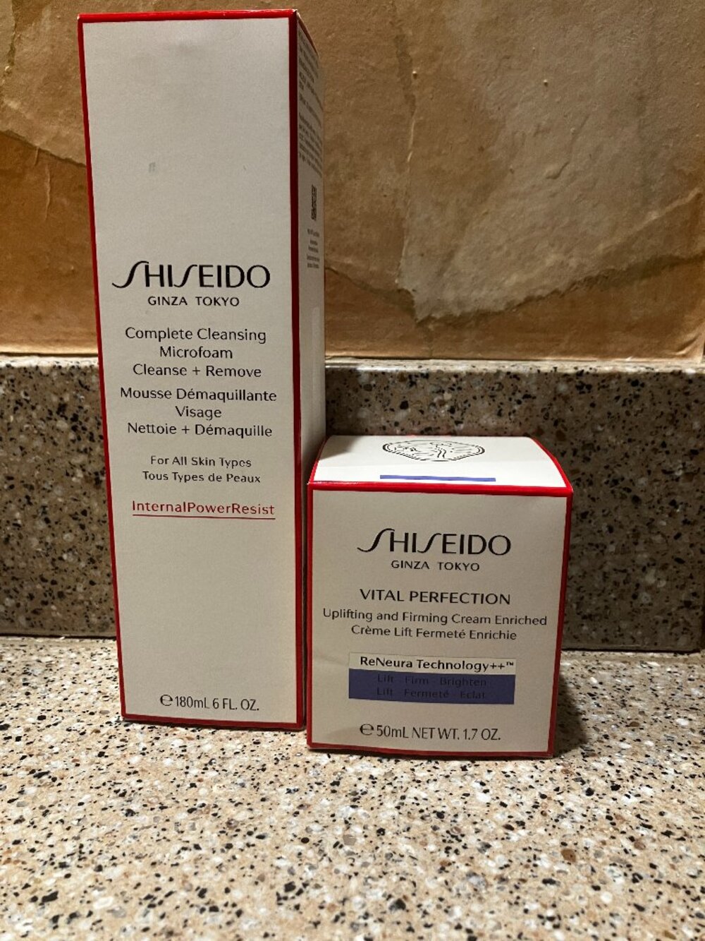 Shiseido  Vital Perfection Firming creme and Cleanser!! NIB!